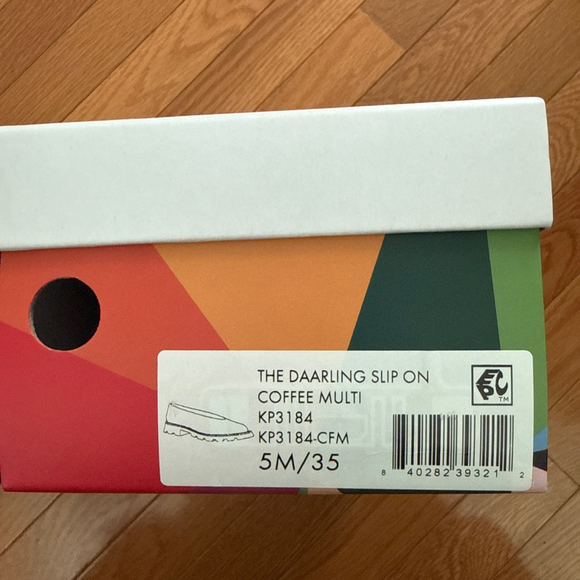 Women's Katy Perry Leopard Print Slip-On Flats 5 Brown Black - Picture 5 of 5